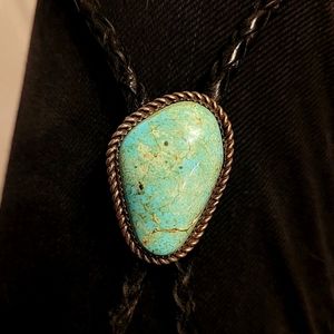 Vintage Sleeping Beauty Turquoise Bolo Tie